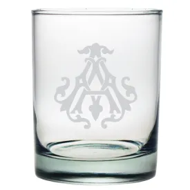 1-Letter Monogrammed Lowball Glass