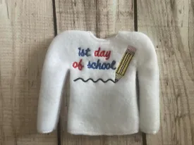 1st Day of School ITH Elf Shirt Sweater