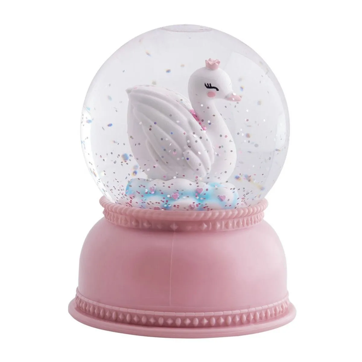 A Little Lovely Company Snowglobe Light Swan