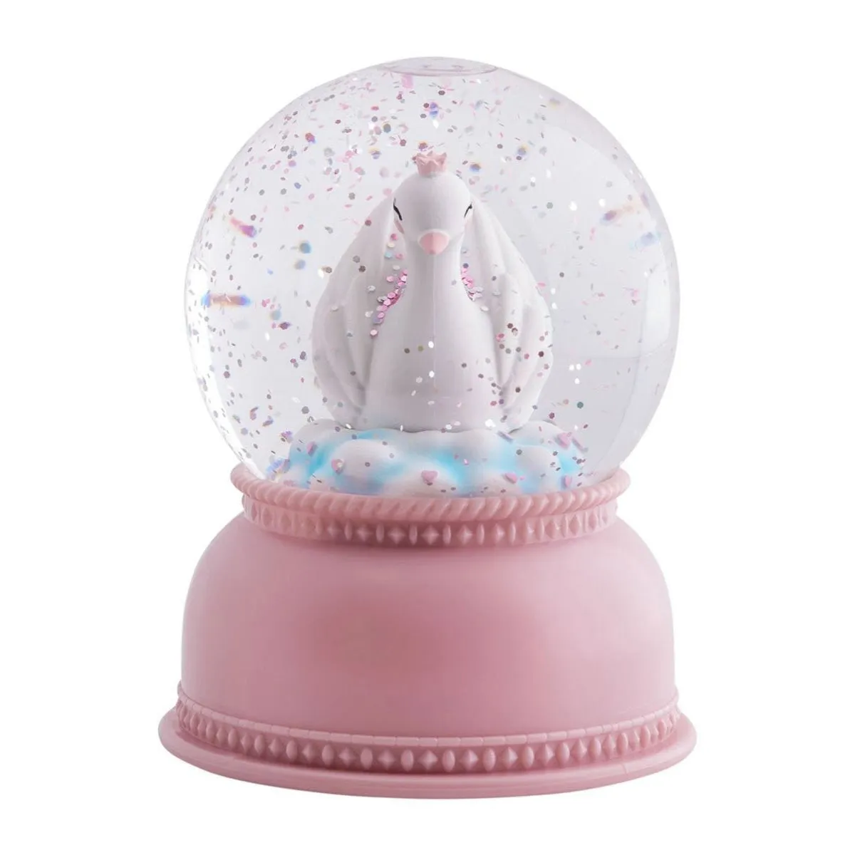 A Little Lovely Company Snowglobe Light Swan