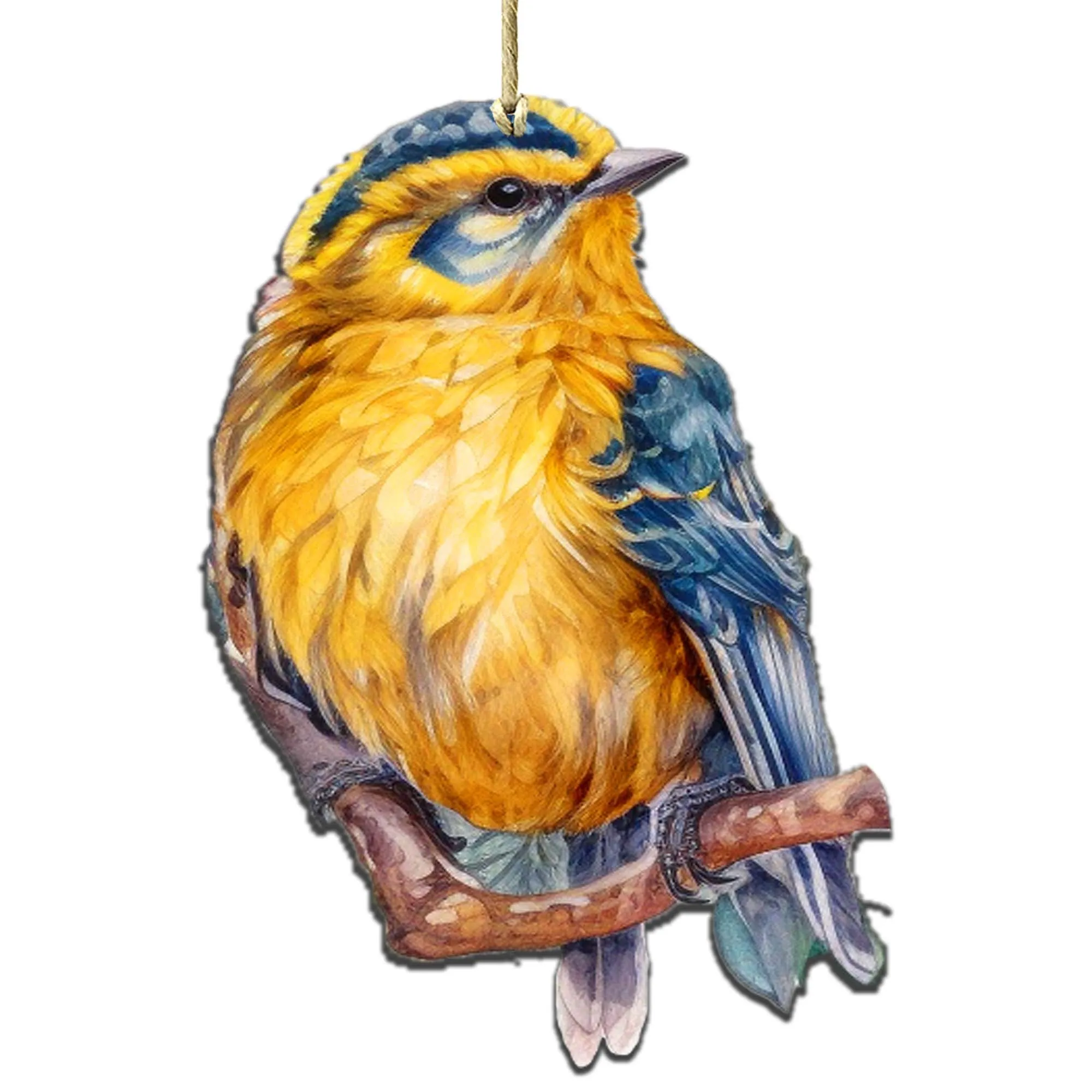 Alaskan Forest Bird Wooden Ornaments by G.Debrekht - Wildlife Holiday Décor - 8710005-4