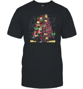 And Into The Forest I Go To Lose My I Christmas Wine Tree Men Cotton T-Shirt