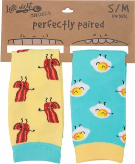 Bacon and Eggs Perfectly Paired Late Night Snacks Unisex Socks