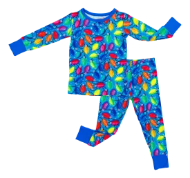 Birdie Bean Christmas Holiday Lucas Lights 2-piece Pajamas