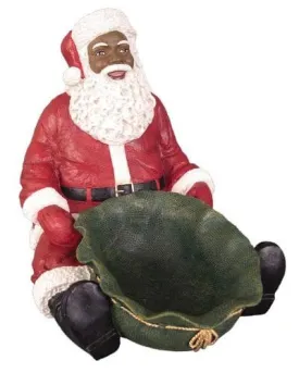 Black Santa Candy Tray