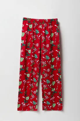 Boys Christmas Print Pajama Pant