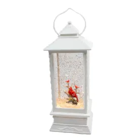 Cardinal Lantern Snow Globe