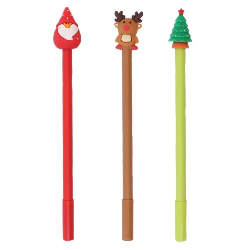 Christmas Novelty Pen - Assorted Festive Santa Reindeer Tree Holiday