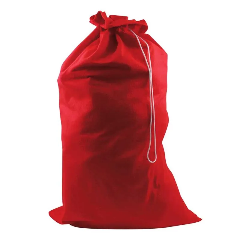 Christmas Plain Felt Jumbo Sack - Festive Holiday Gift Bag Storage Decoration