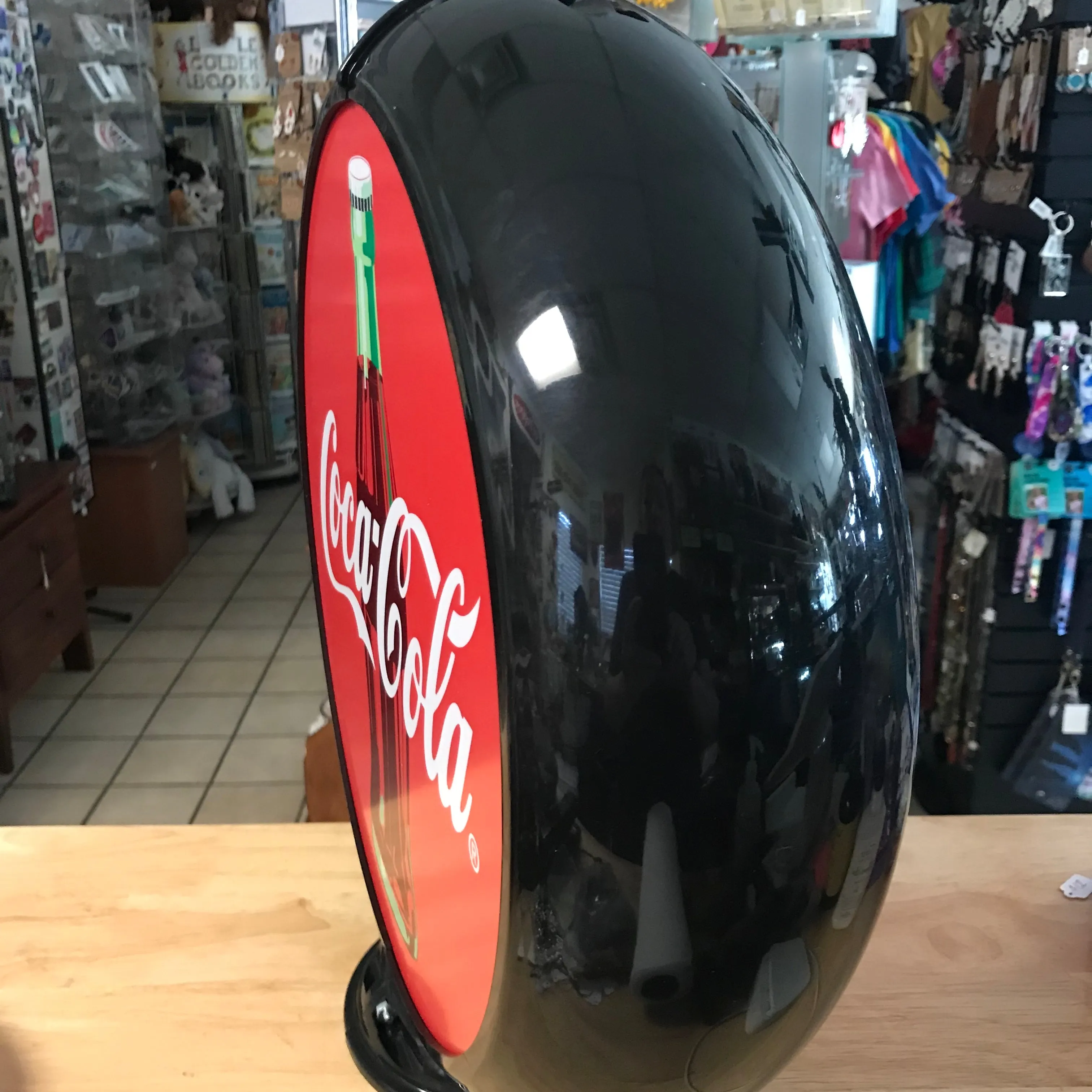 Coca-Cola Reproduction Poly Plastic Reproduction Gas Pump Globe