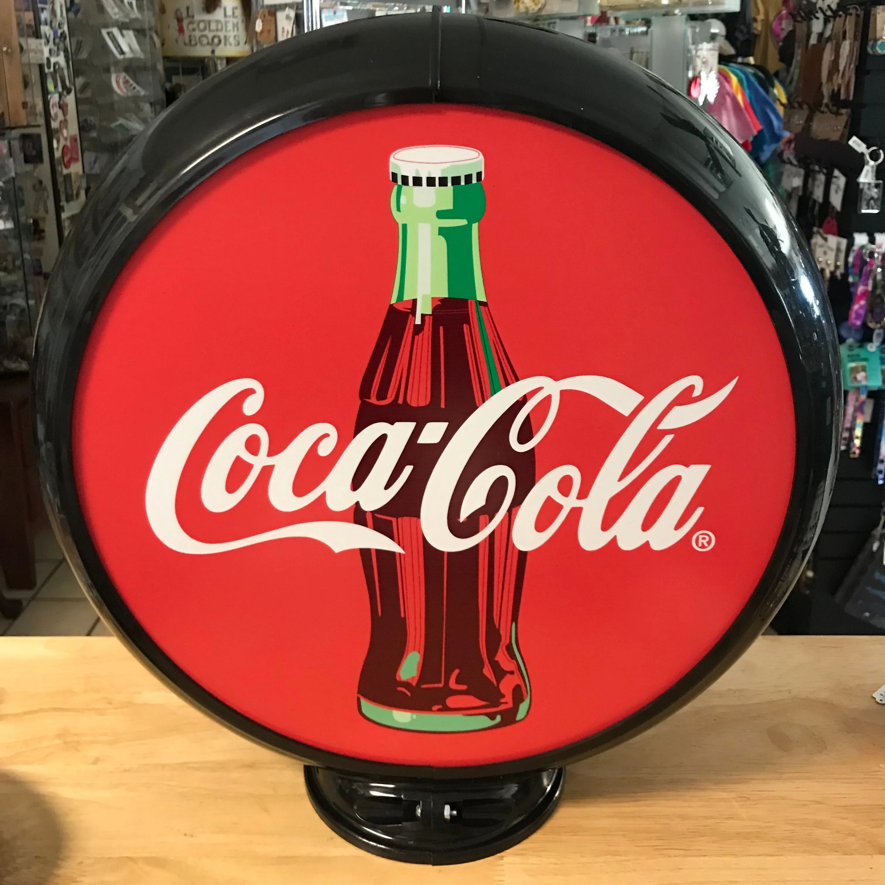 Coca-Cola Reproduction Poly Plastic Reproduction Gas Pump Globe