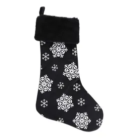 Creepy Skeleton Snowflake Christmas Stocking