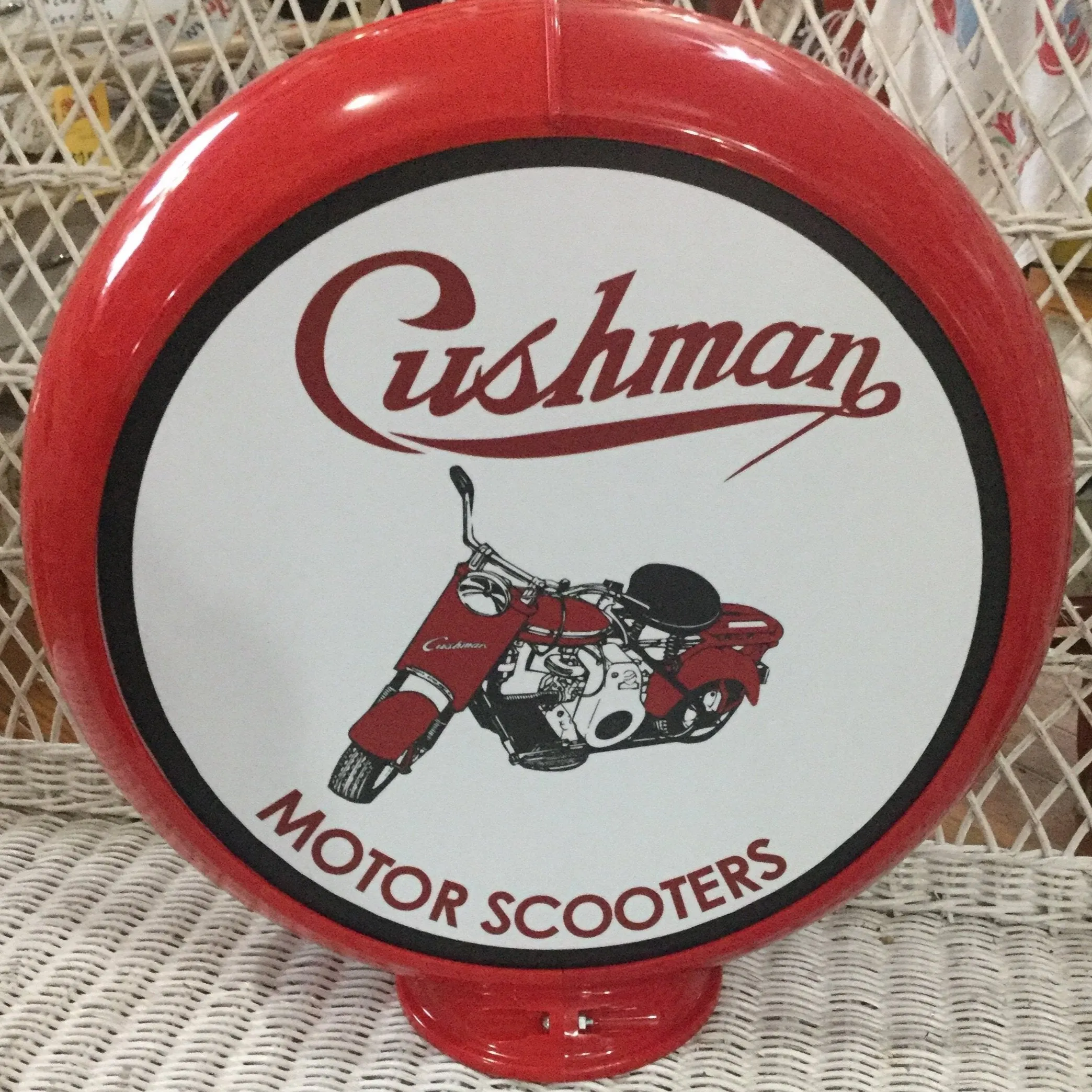 Cushman Motor Scooters Reproduction Poly Plastic Gas Pump Globe