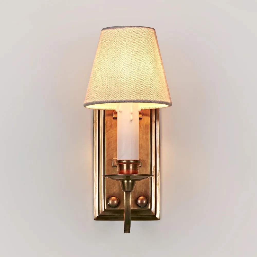 East Borne Sconce Base Antique Brass