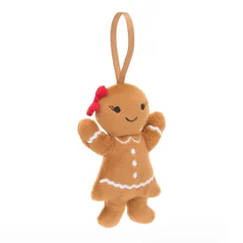 Festive Folly Hanging Decoration - Gingerbread Ruby