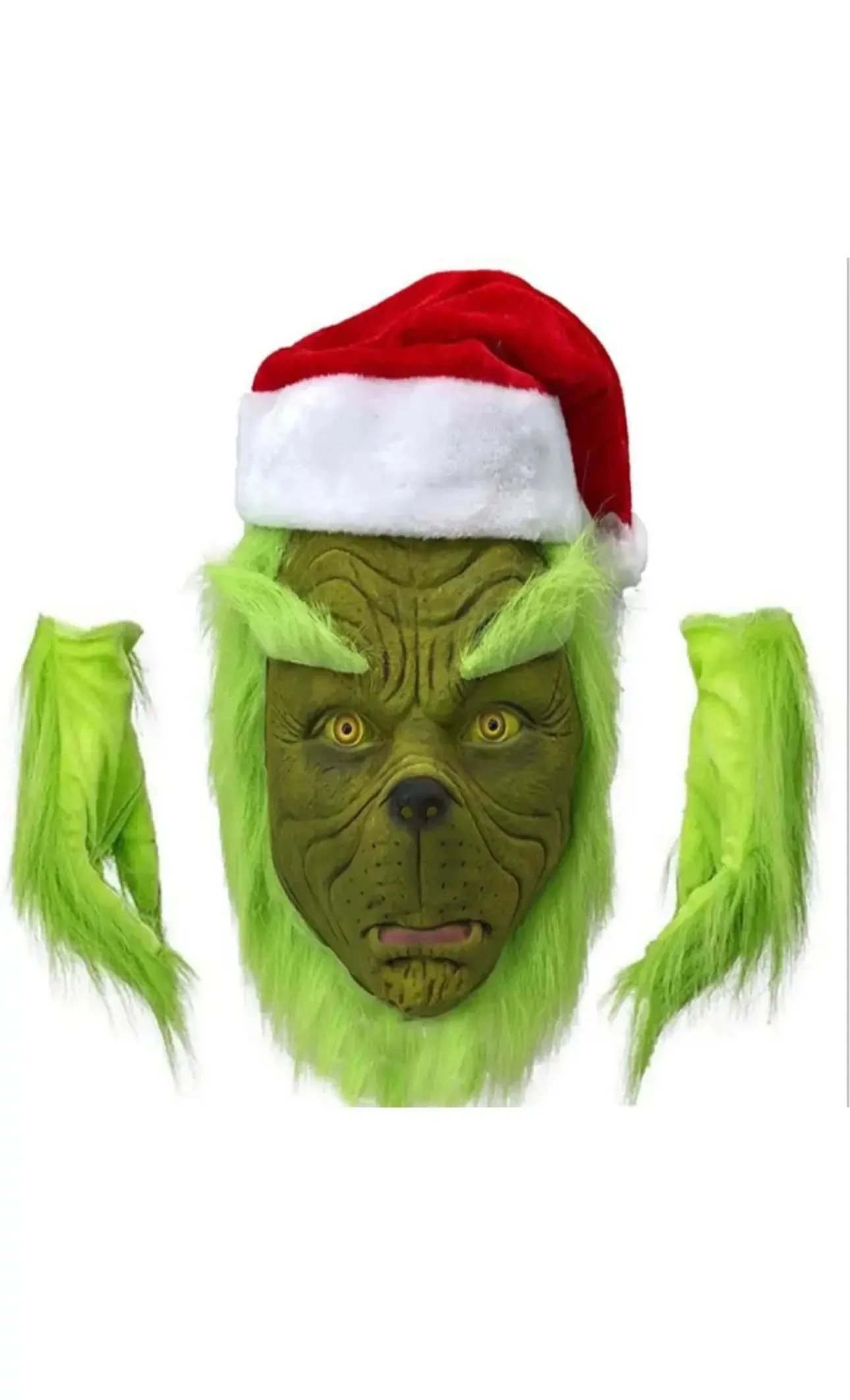 GRINCH Party Costume Grinch Suit 7 pcs