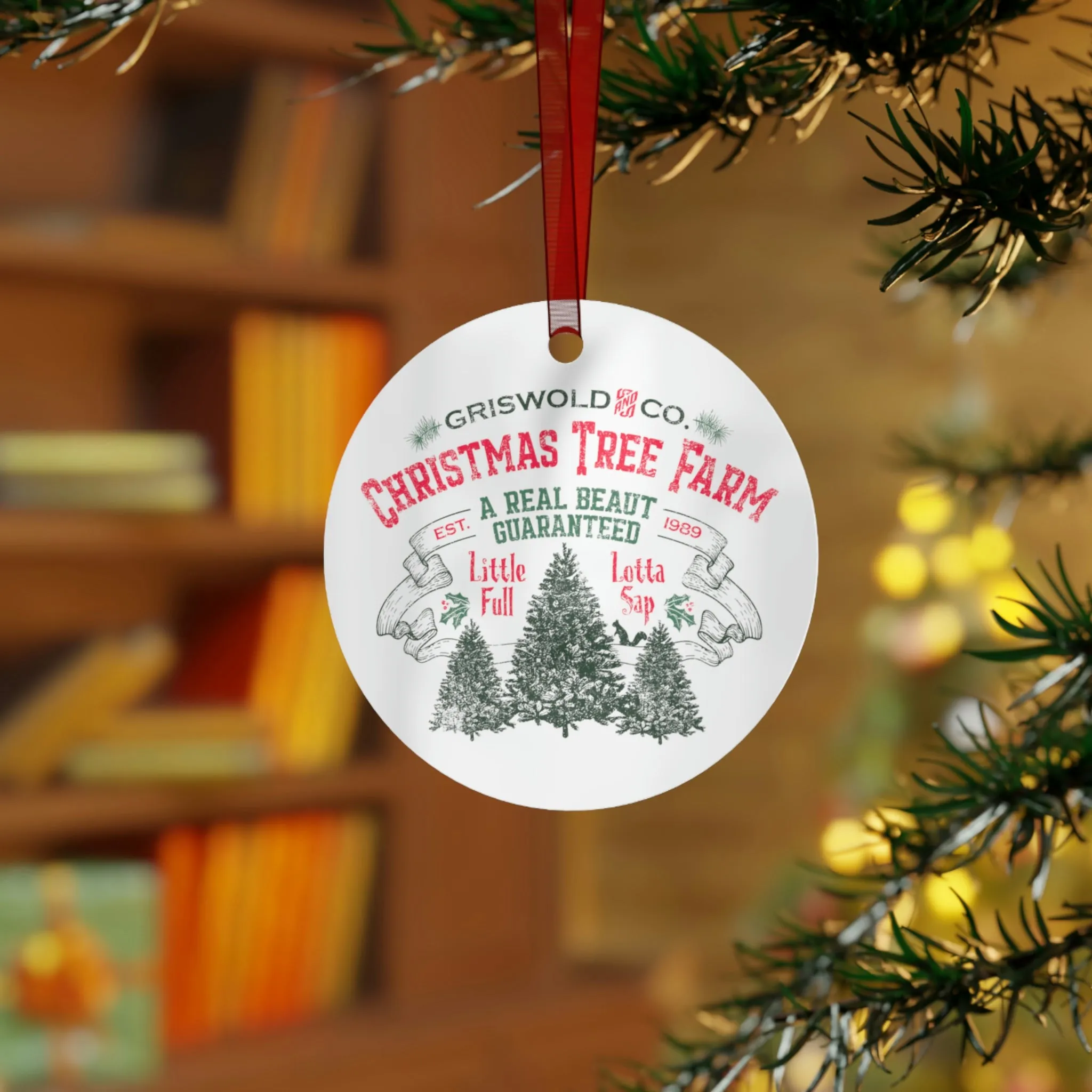 Griswold Christmas Tree Farm Metal Ornaments