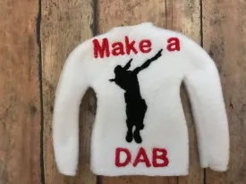 Inspired Fortnite Dance Dab Elf Sweater In the hoop ith embroidery design