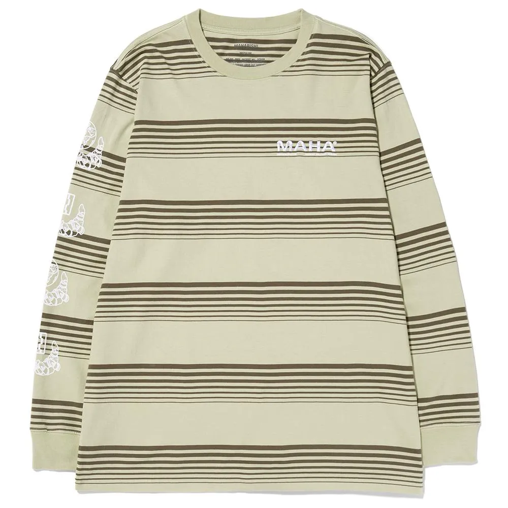 Maharishi Wavelength Organic Long Sleeve T-shirt / Aurora Olive