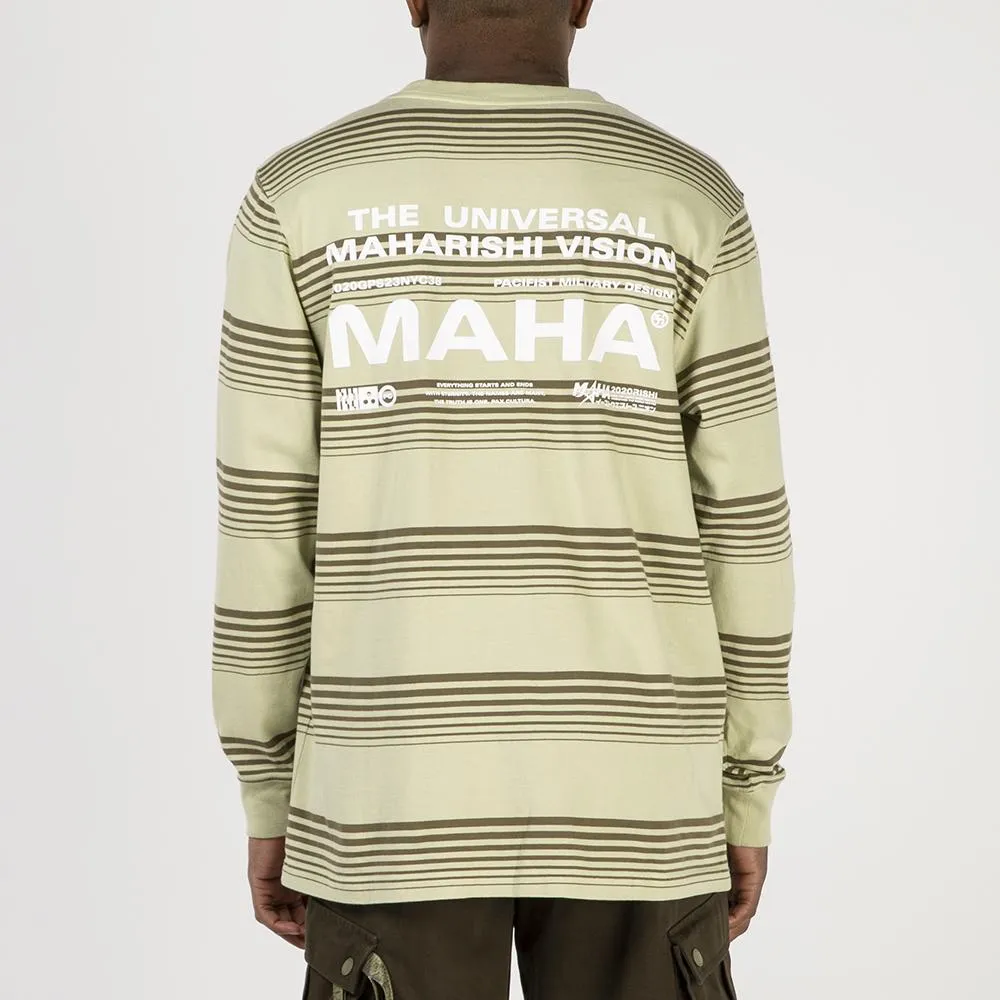 Maharishi Wavelength Organic Long Sleeve T-shirt / Aurora Olive