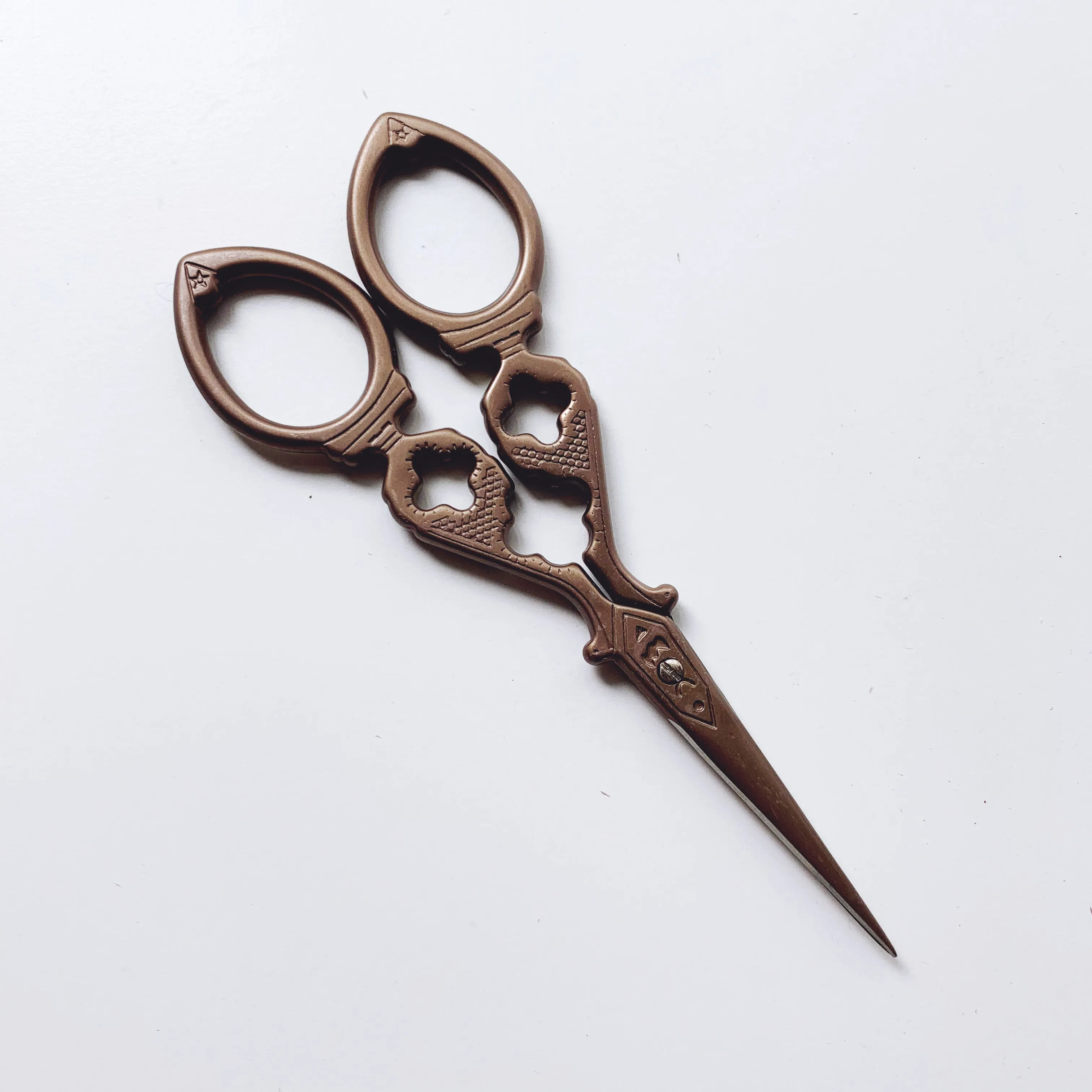 Notre Dame Bronze Stainless Steel Embroidery Scissors