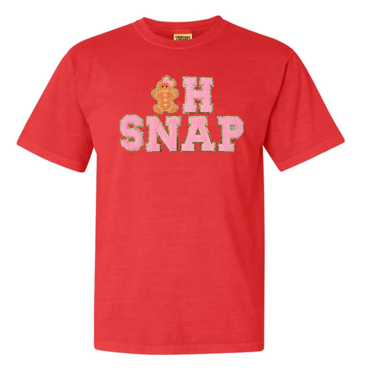 'Oh Snap' Letter Patch Tee