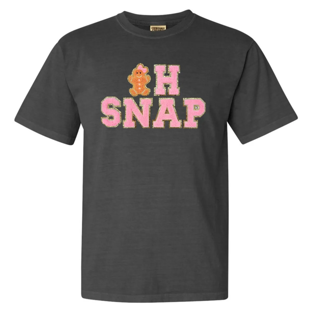 'Oh Snap' Letter Patch Tee