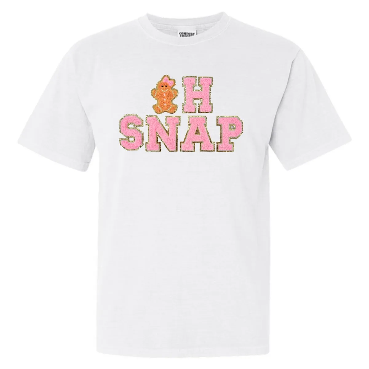 'Oh Snap' Letter Patch Tee