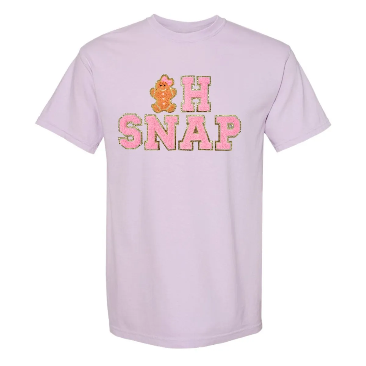 'Oh Snap' Letter Patch Tee