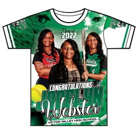 "Jocelyn" Custom Designed Graduation 3D shirt