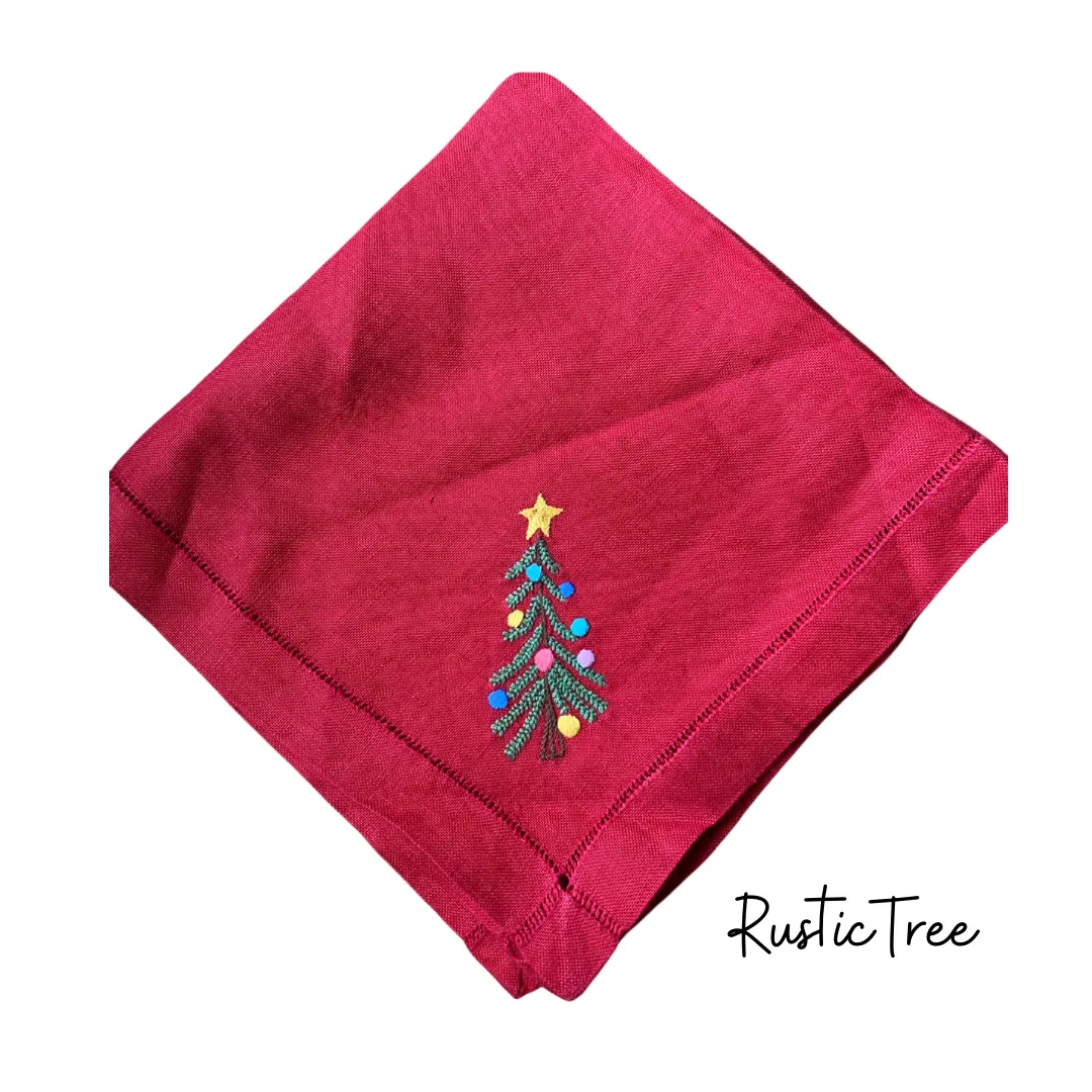 Single Christmas Tree Dinner Napkins - SSS