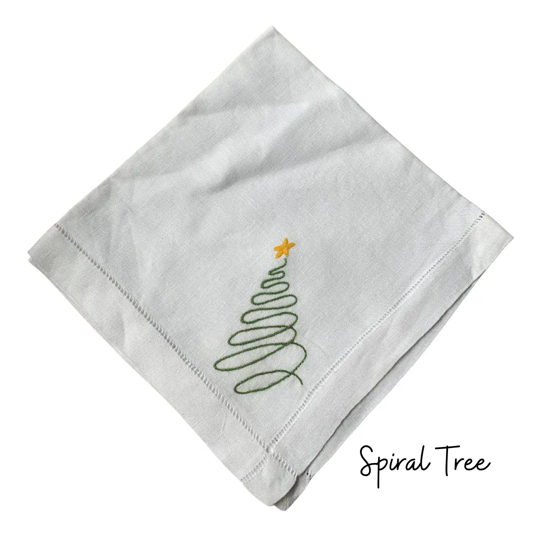 Single Christmas Tree Dinner Napkins - SSS