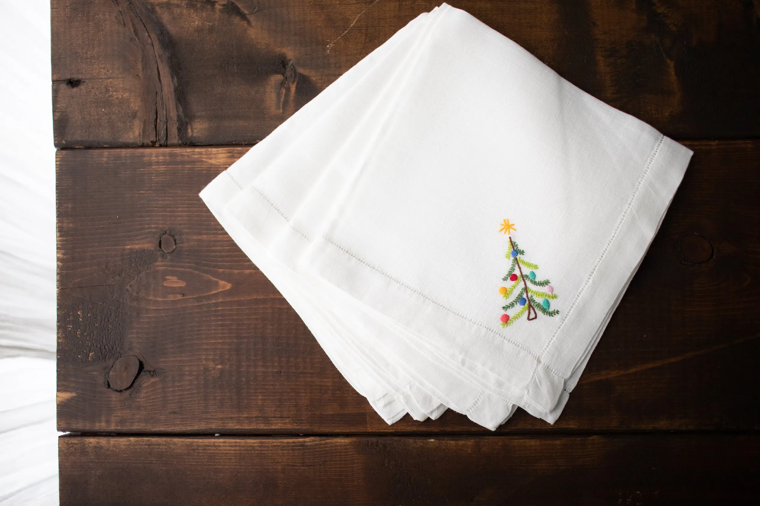 Single Christmas Tree Dinner Napkins - SSS