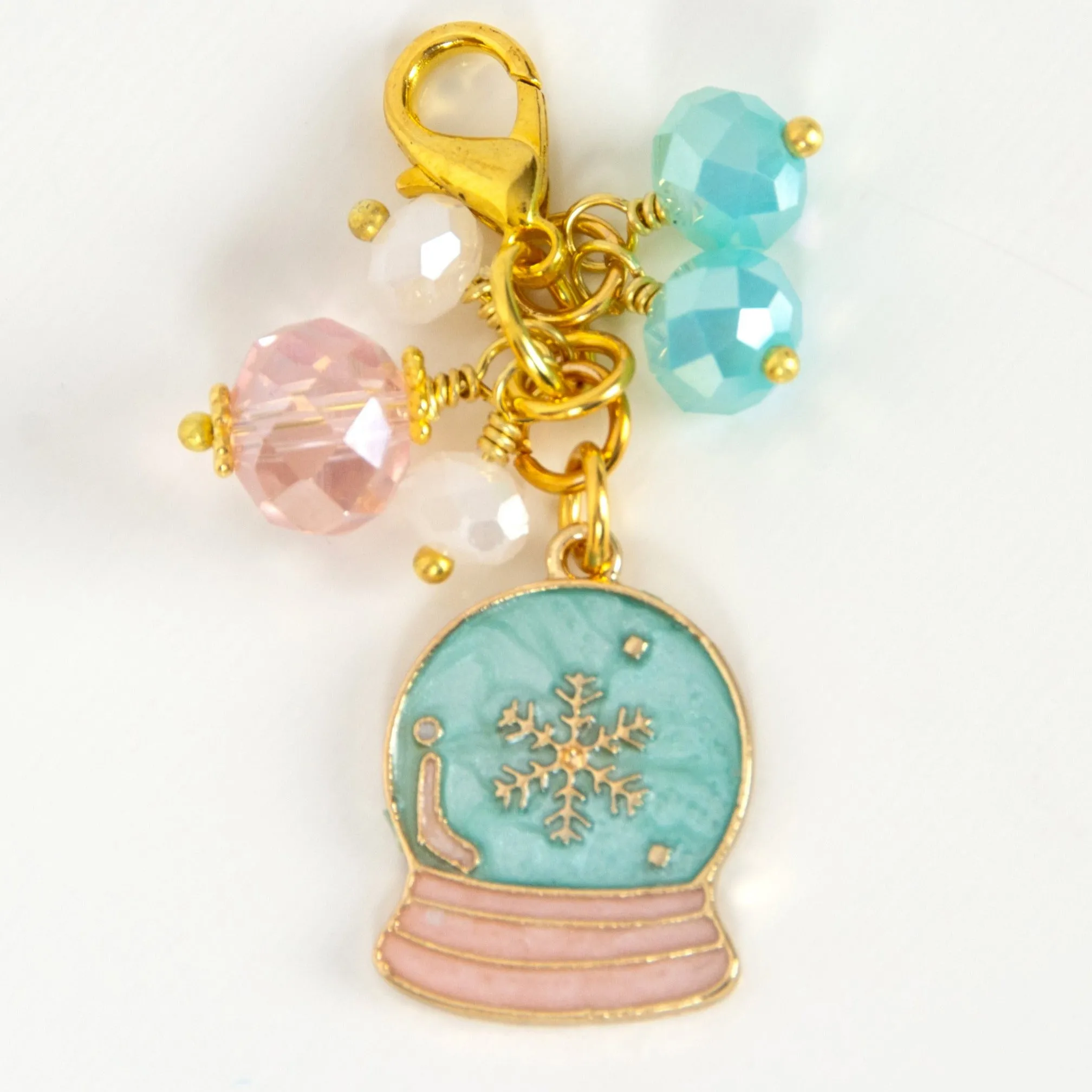 Snow Globe Dangle Clip or Charm