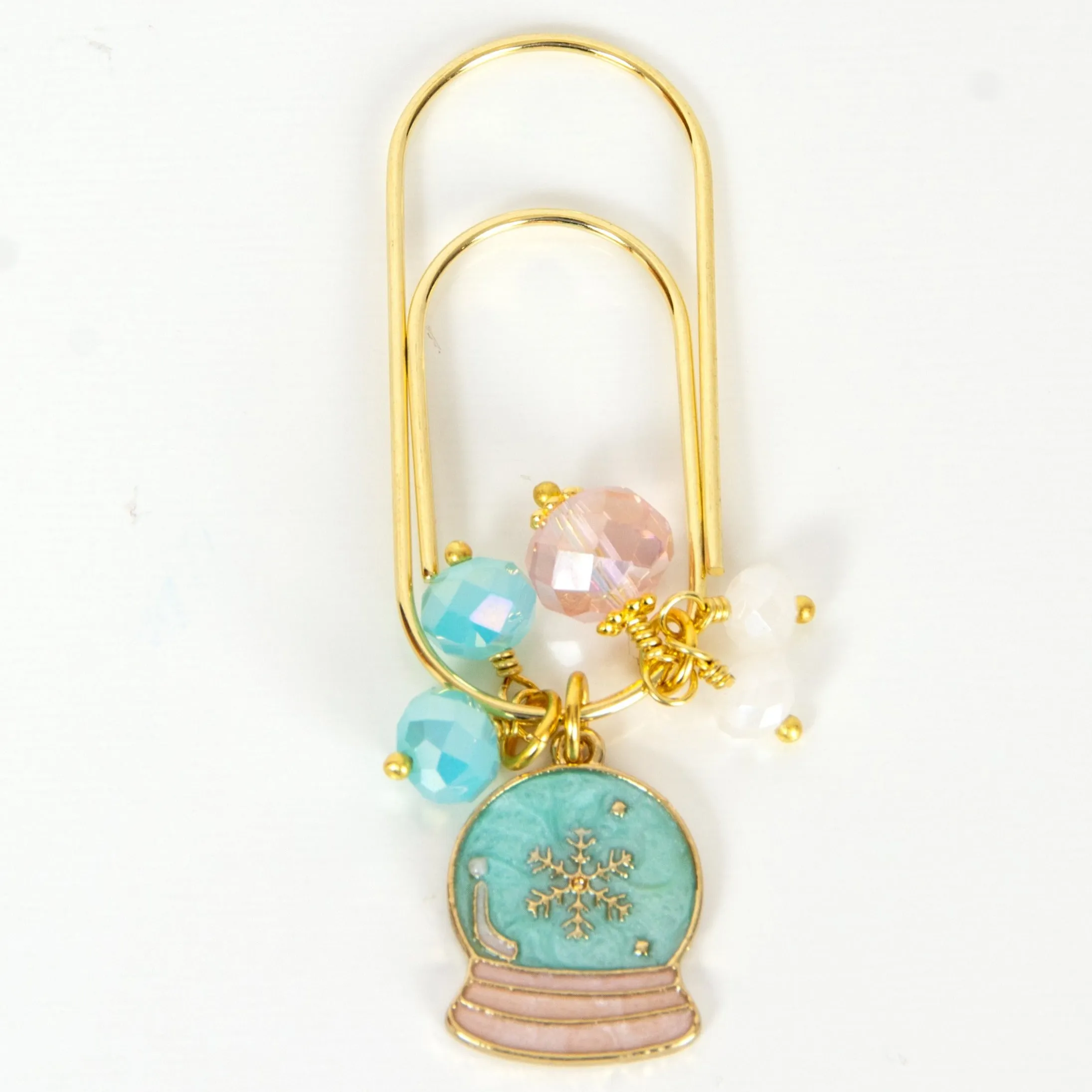 Snow Globe Dangle Clip or Charm