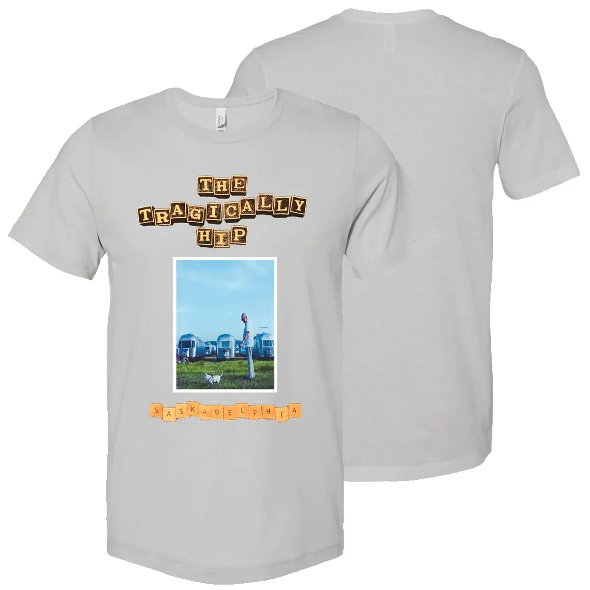 THE TRAGICALLY HIP Saskadelphia Tile Letters T-Shirt