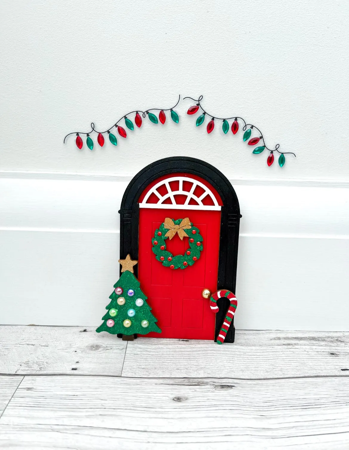 Traditional Christmas Fairy Door Decoration, Elf Door