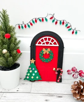 Traditional Christmas Fairy Door Decoration, Elf Door